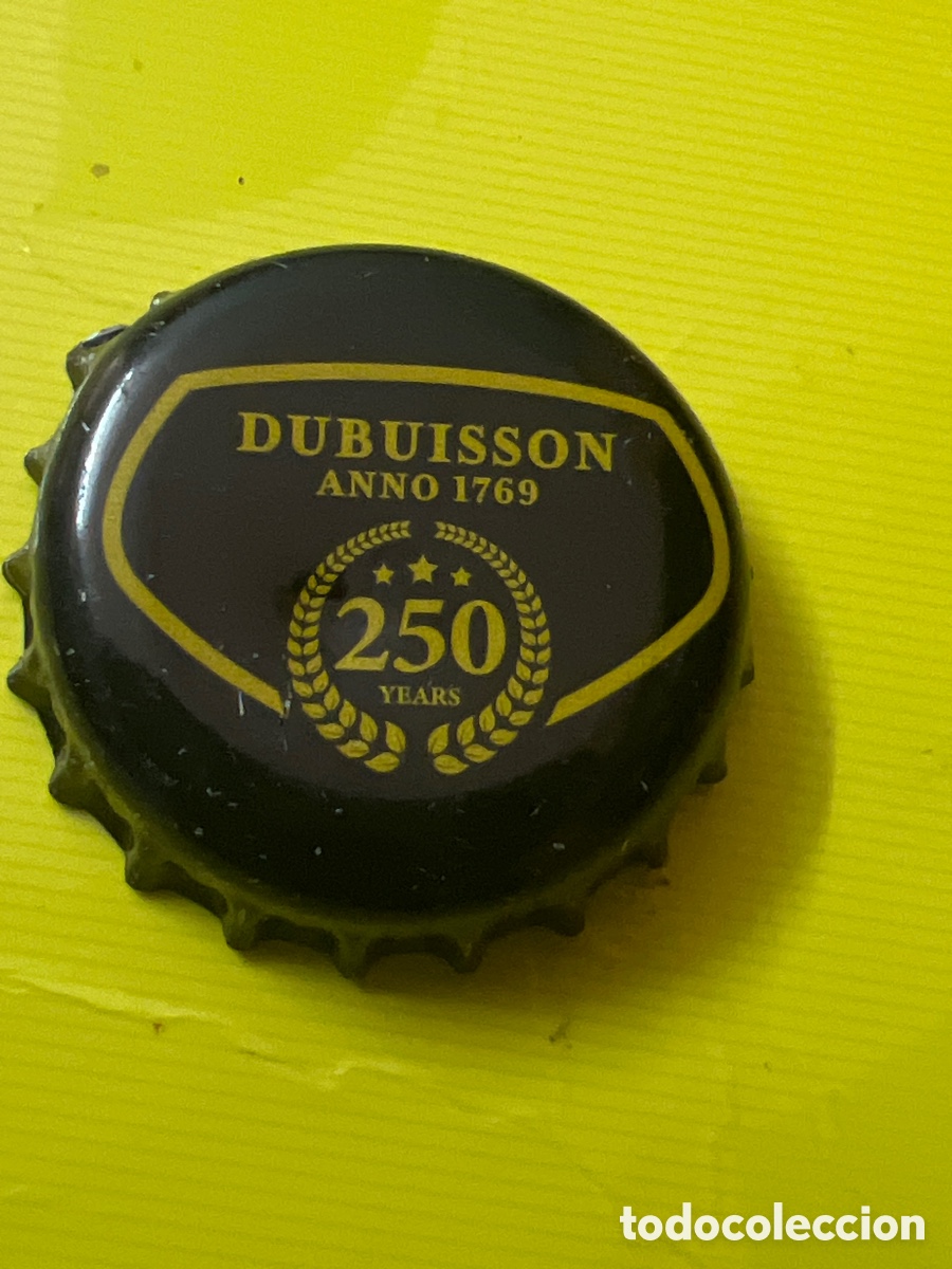Coleccionismo de cervezas: T4/X90/S4. CHAPA CERVEZA - Dubuisson Anno 1769 250 Years - B&Eacute;LGICA