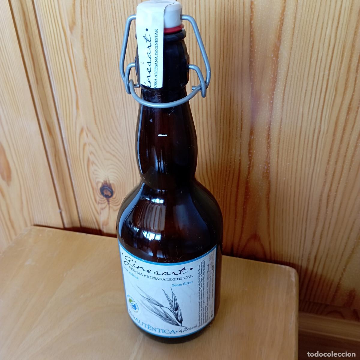 Coleccionismo de cervezas: botella cerveza GINESART CERVESA ARTESANA DE GINESTAR AUT&Egrave;NTICA - vacia TAPON