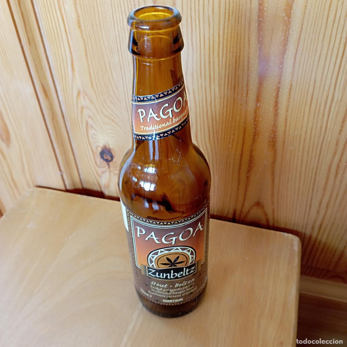 Coleccionismo de cervezas: botella cerveza PAGOA - vacia SIN CHAPA
