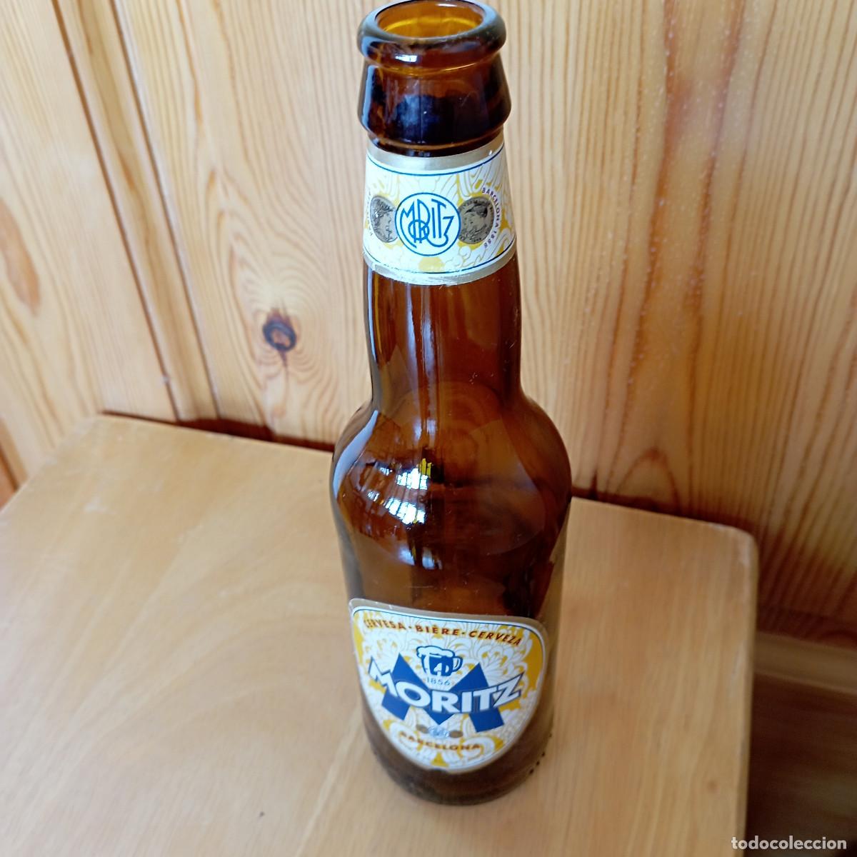 Coleccionismo de cervezas: botella cerveza MORITZ BARCELONA - vacia SIN CHAPA