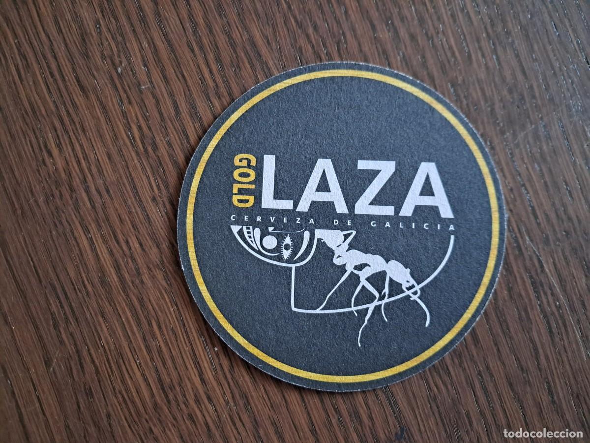 Coleccionismo de cervezas: posavasos de cerveza artesana, Gold Laza, Galicia.