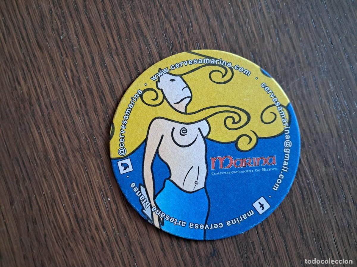 Coleccionismo de cervezas: posavasos de cerveza artesana, Marina, Blanes.