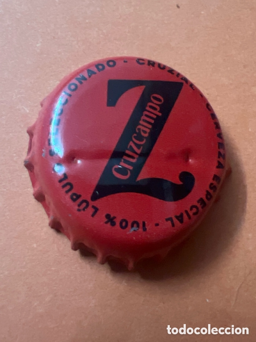 Coleccionismo de cervezas: T4/X97/P4. CHAPA CERVEZA - Cruzcampo Z 100% Lupulo Selecionado Cruzial Cerveza Especial