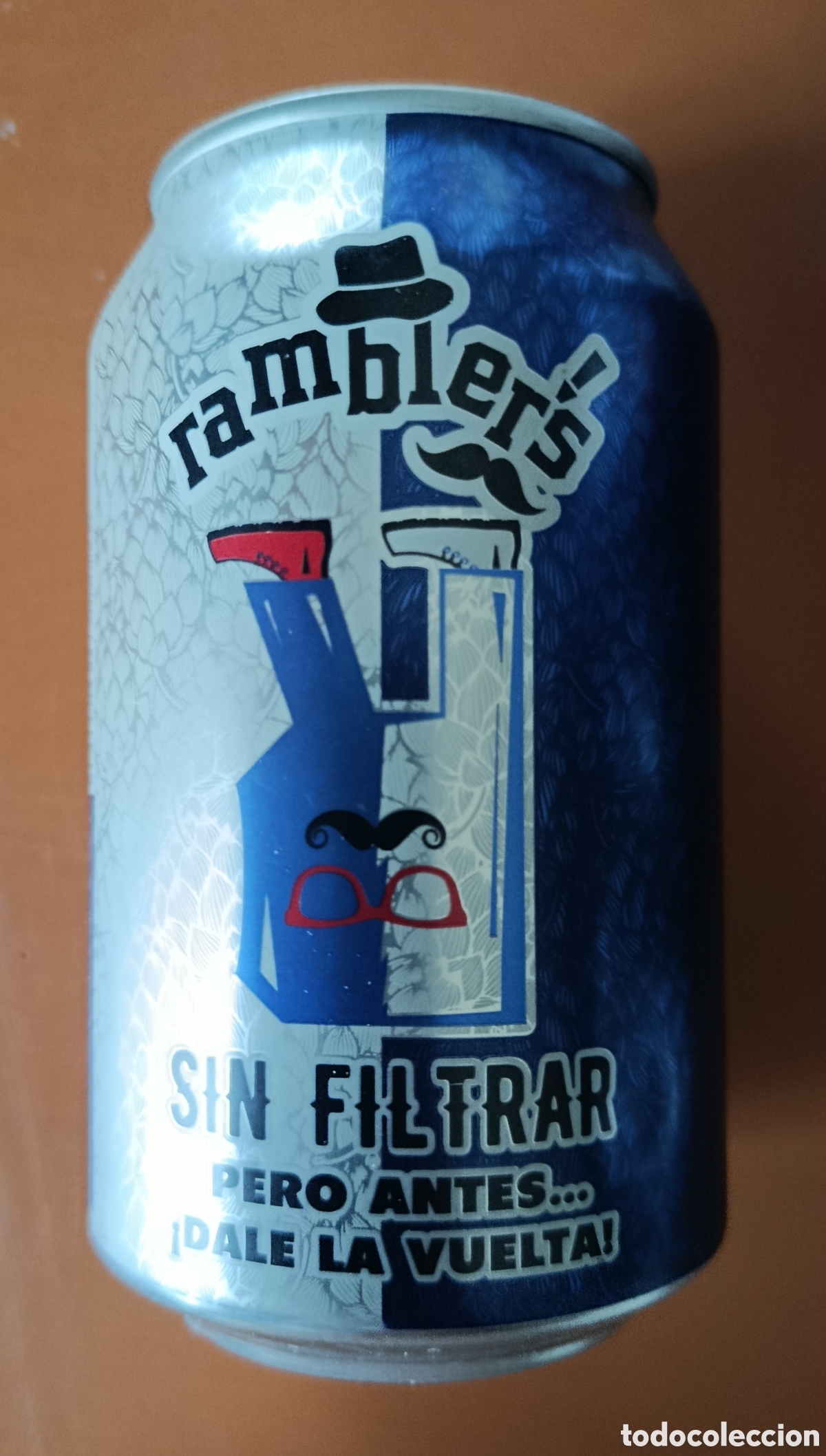 Coleccionismo de cervezas: LATA CERVEZA RAMBLER'S SIN FILTRAR (VAC&Iacute;A)