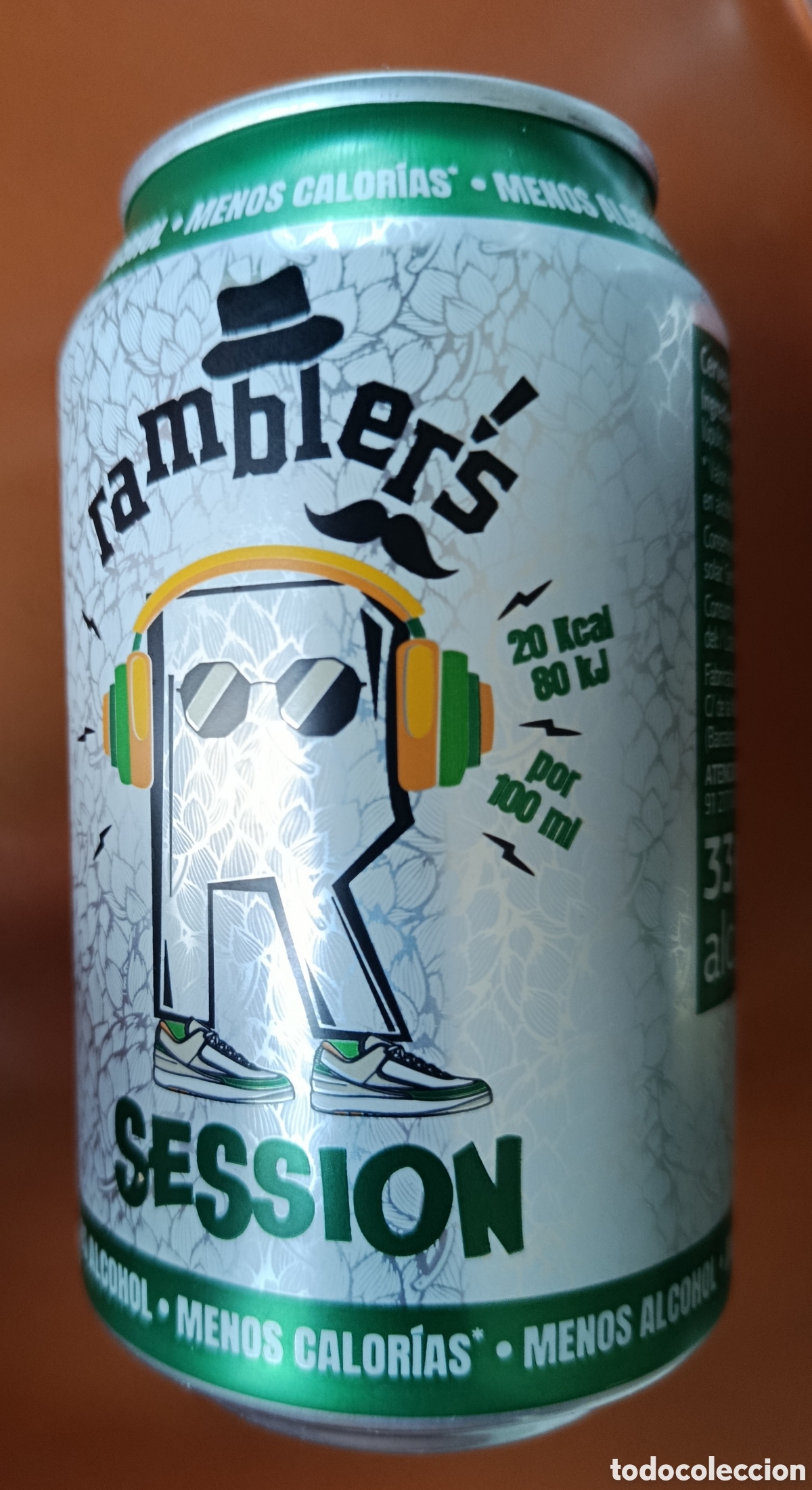 Coleccionismo de cervezas: LATA CERVEZA RAMBLER'S SESSION (VAC&Iacute;A)