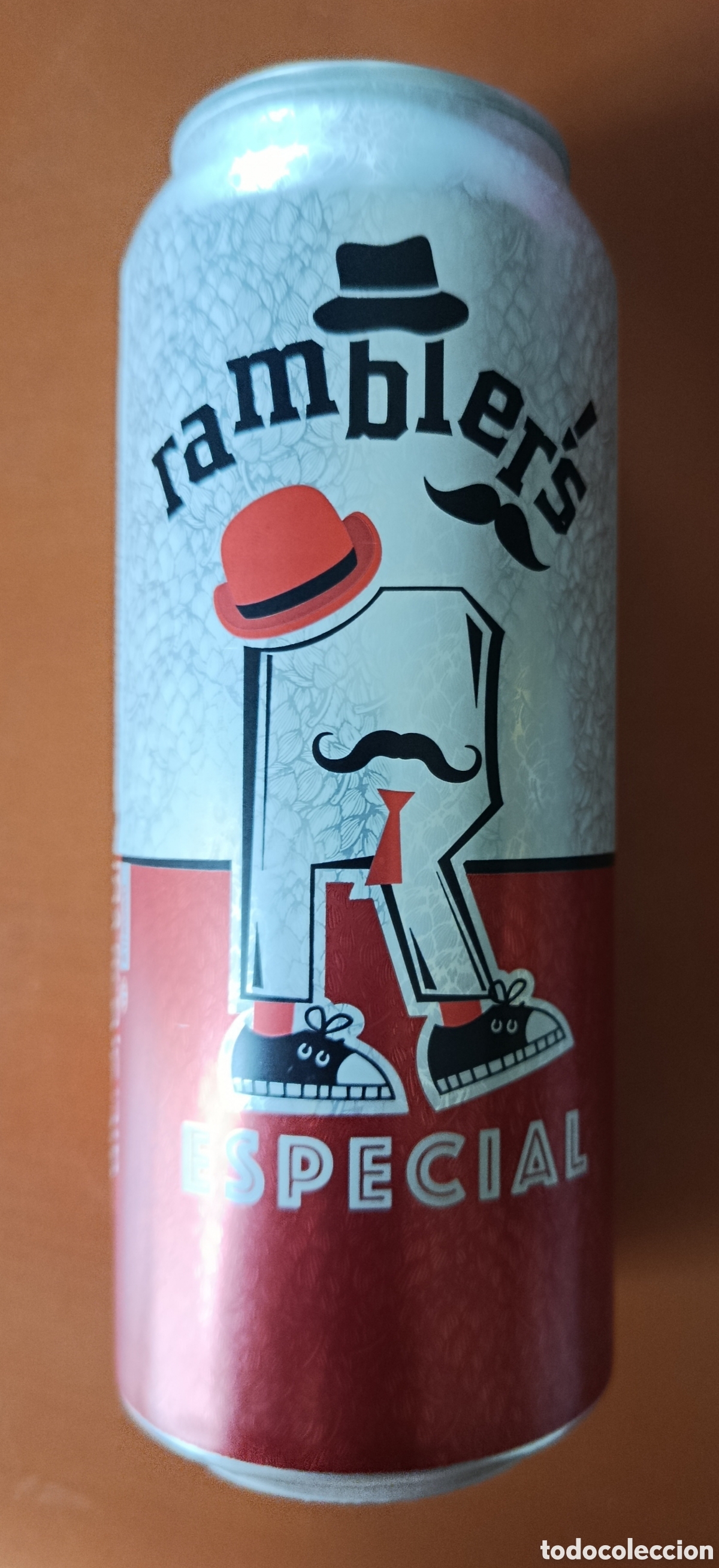 Coleccionismo de cervezas: LATA CERVEZA RAMBLER'S ESPECIAL/50 CL.(VAC&Iacute;A)