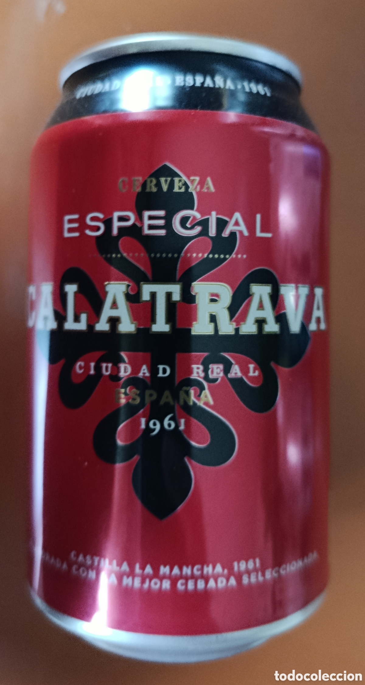 Coleccionismo de cervezas: LATA CERVEZA CALATRAVA (VAC&Iacute;A)