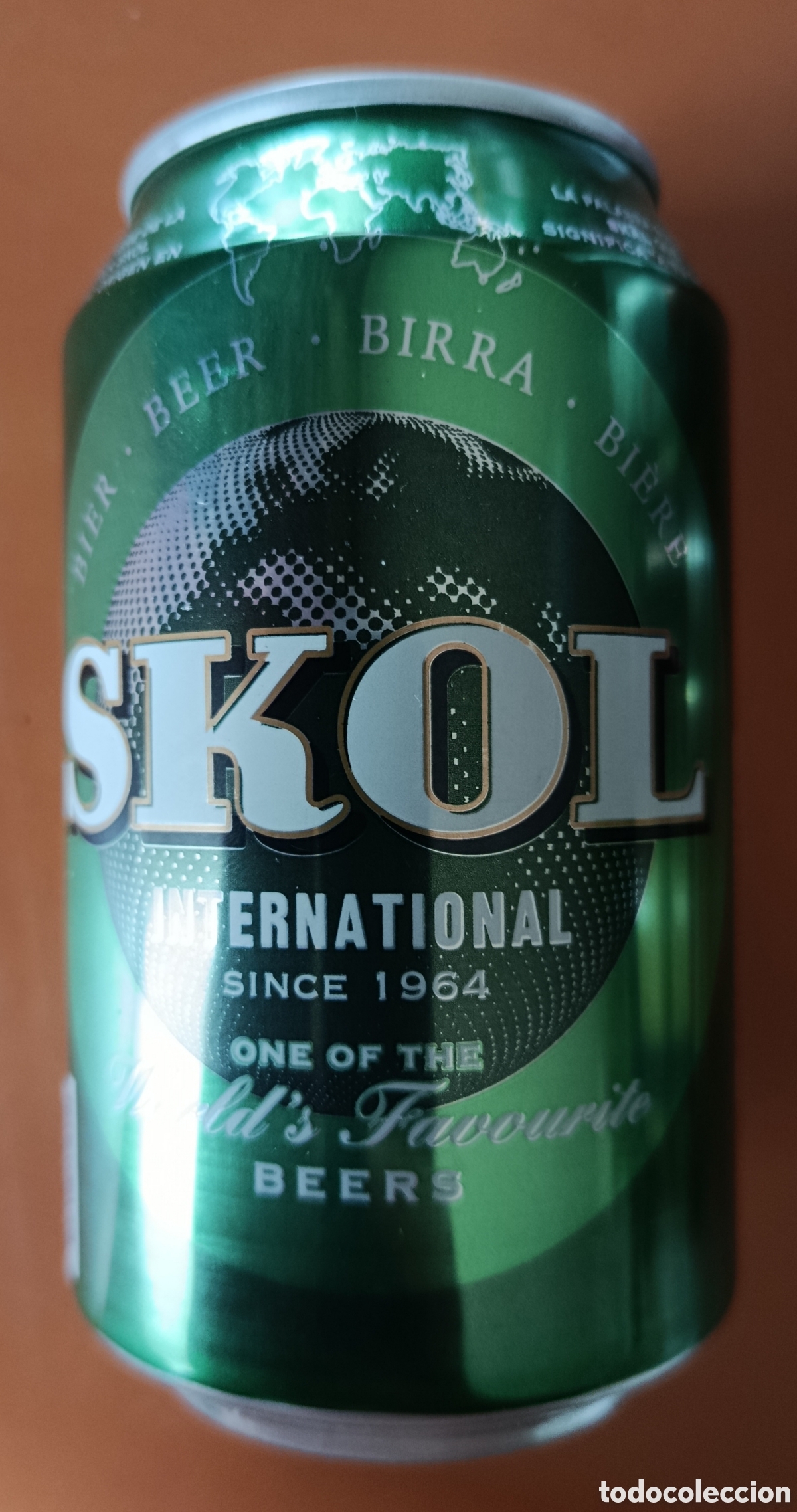 Coleccionismo de cervezas: LATA CERVEZA SKOL (VAC&Iacute;A)