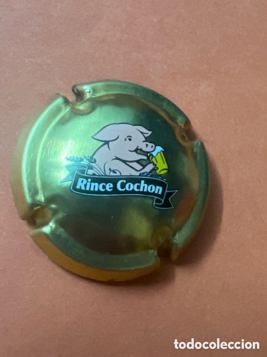 Coleccionismo de cervezas: T4/X96/H4. CAPSULE BI&Egrave;RE RINCE COCHON, M&Eacute;TAL DOR&Eacute;
