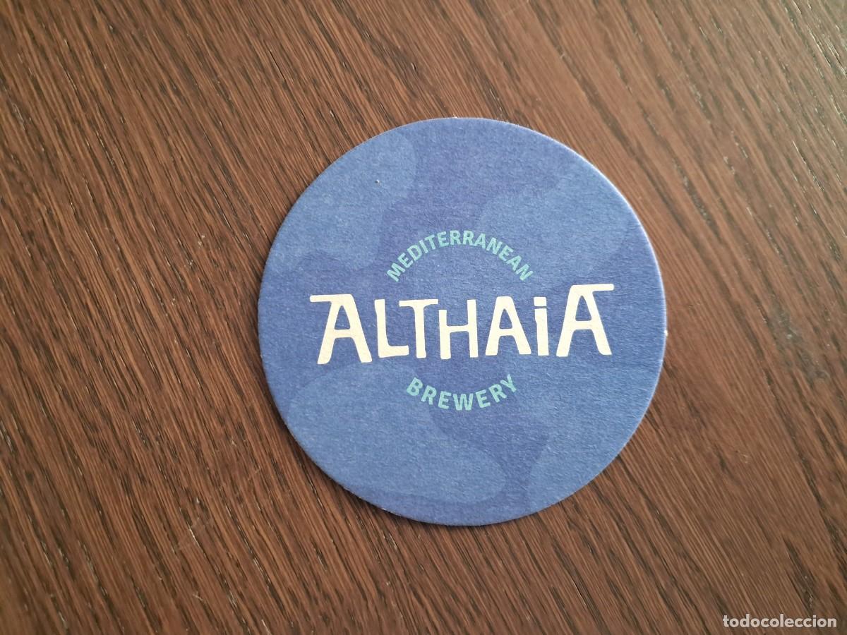 Coleccionismo de cervezas: posavasos de cerveza artesana, Althaia, Altea, Comunidad Valenciana.