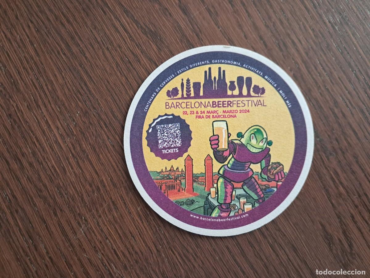 Coleccionismo de cervezas: posavasos de cerveza, Barcelona beer festival, a&ntilde;o 2024.