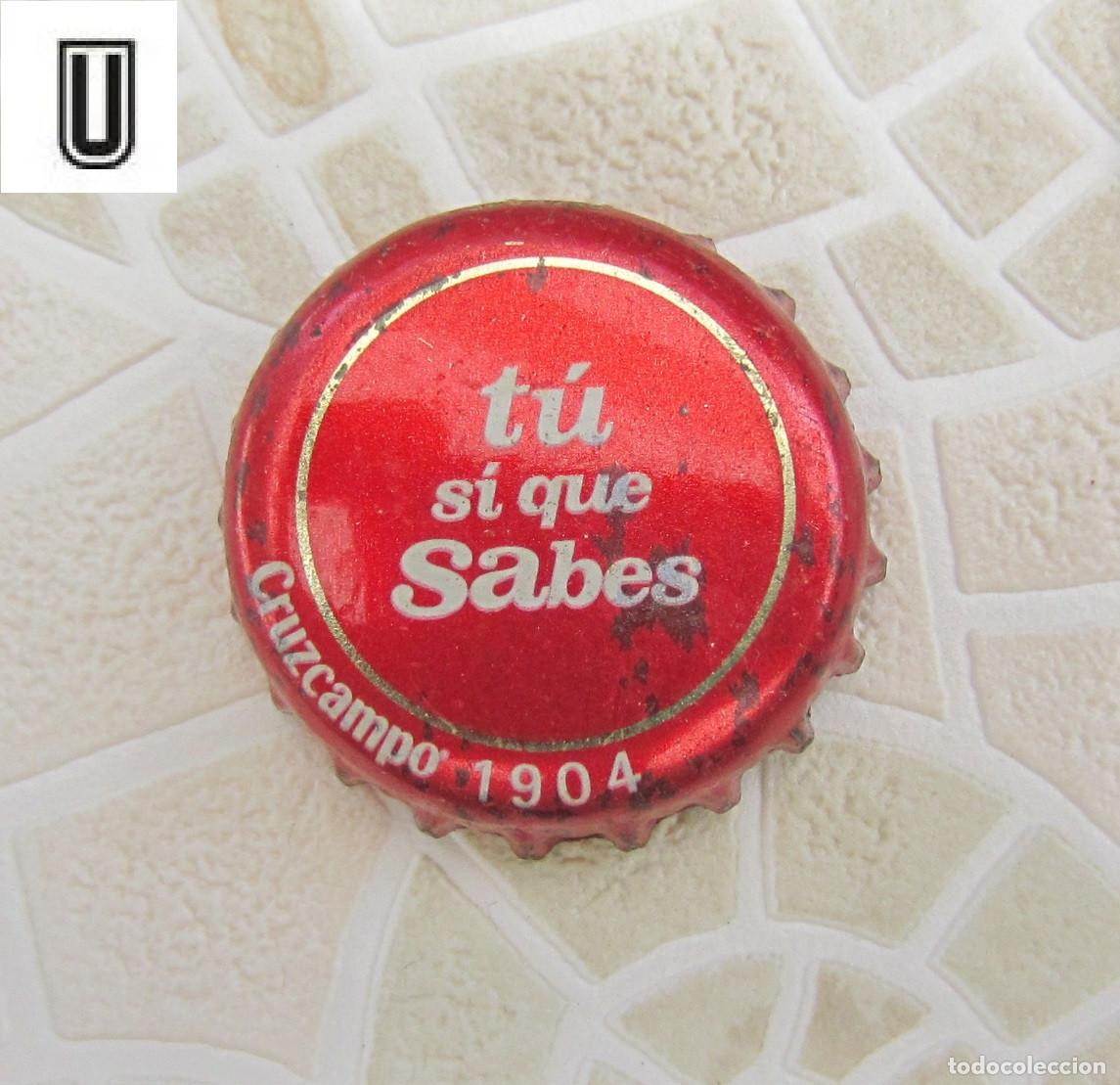 Coleccionismo de cervezas: CHAPAS TAPON CORONA CHAPA CERVEZA CRUZCAMPO TU SI QUE SABES