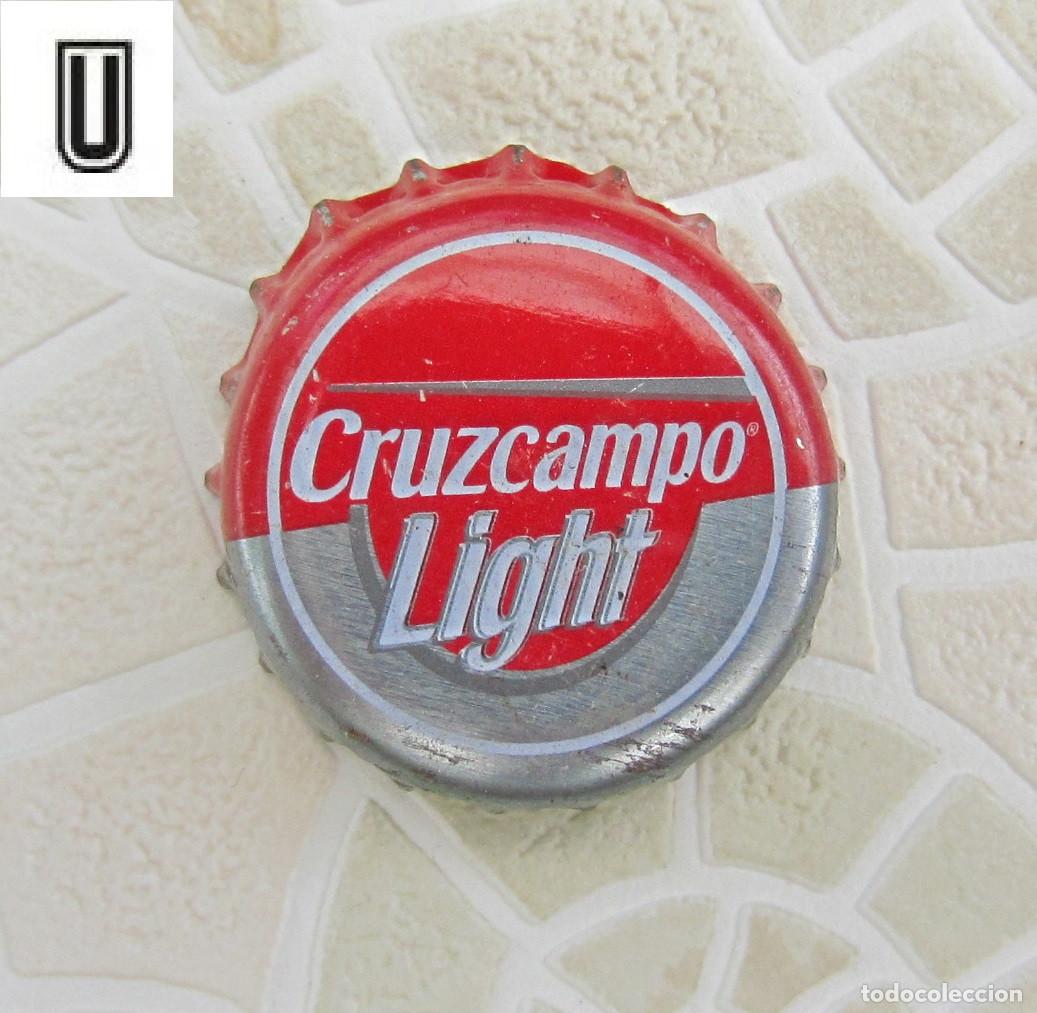 Coleccionismo de cervezas: CHAPAS TAPON CORONA CHAPA CERVEZA CRUZCAMPO LIGHT