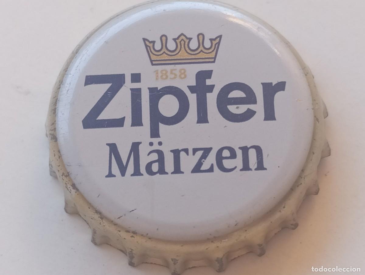 Coleccionismo de cervezas: Chapa tap&oacute;n corona de la cerveza austr&iacute;aca ZIPFER M&Auml;RZEN 1858