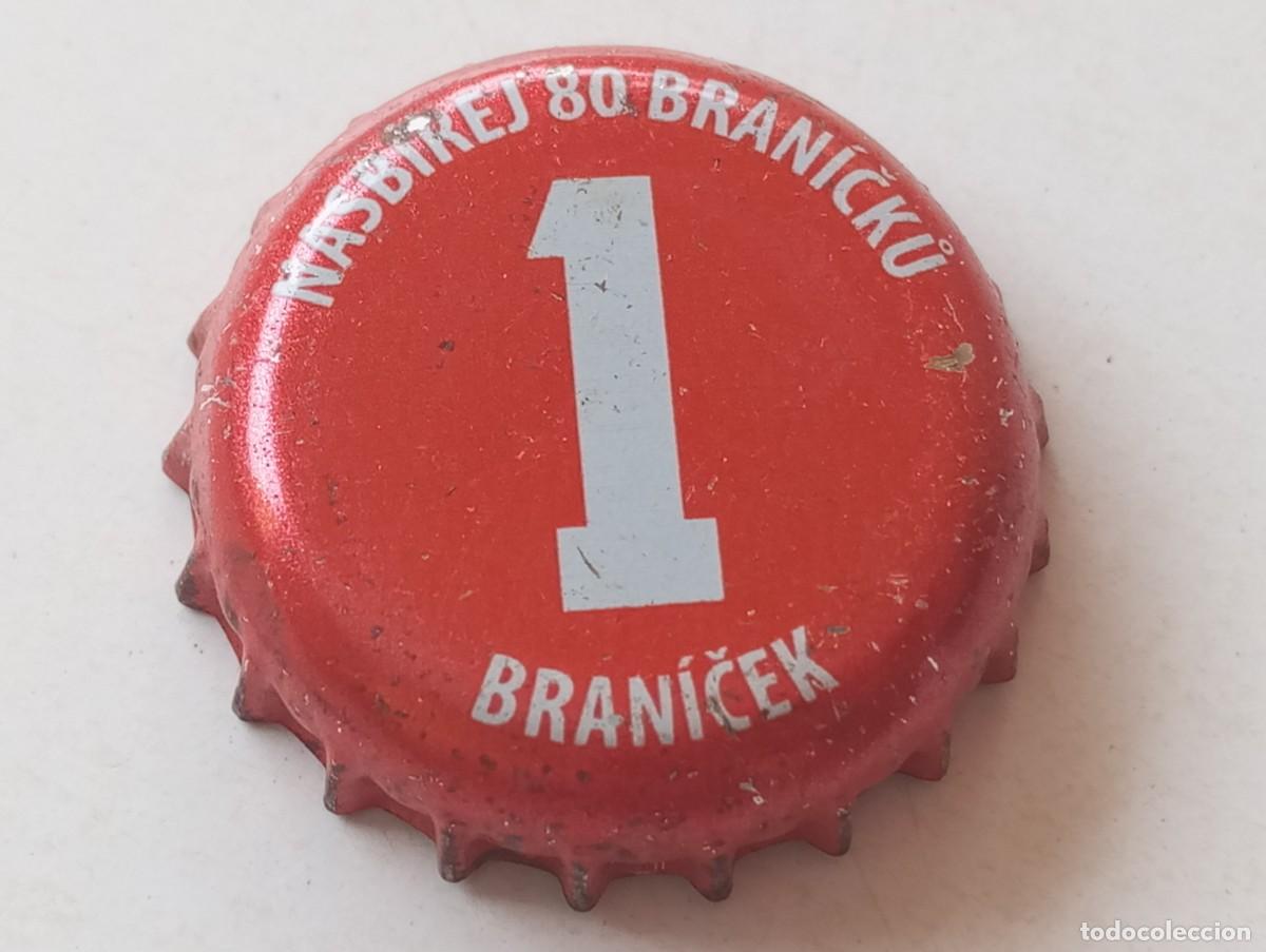 Coleccionismo de cervezas: Chapa tap&oacute;n corona de la cerveza checa 1 NASBIREJ 80 BRANICK&Uacute; - BRANICEK (Staropramen)