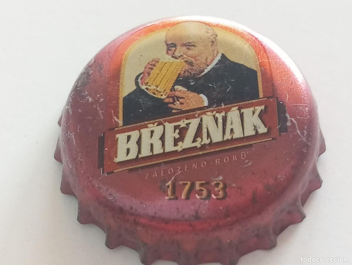 Coleccionismo de cervezas: Chapa tap&oacute;n corona de la cerveza checa BREZN&Aacute;K ZALOZENO ROKU 1753