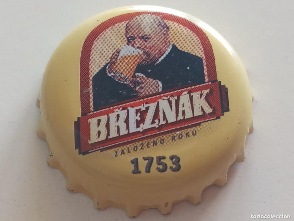 Coleccionismo de cervezas: Chapa tap&oacute;n corona de la cerveza checa BREZN&Aacute;K ZALOZENO ROKU 1753
