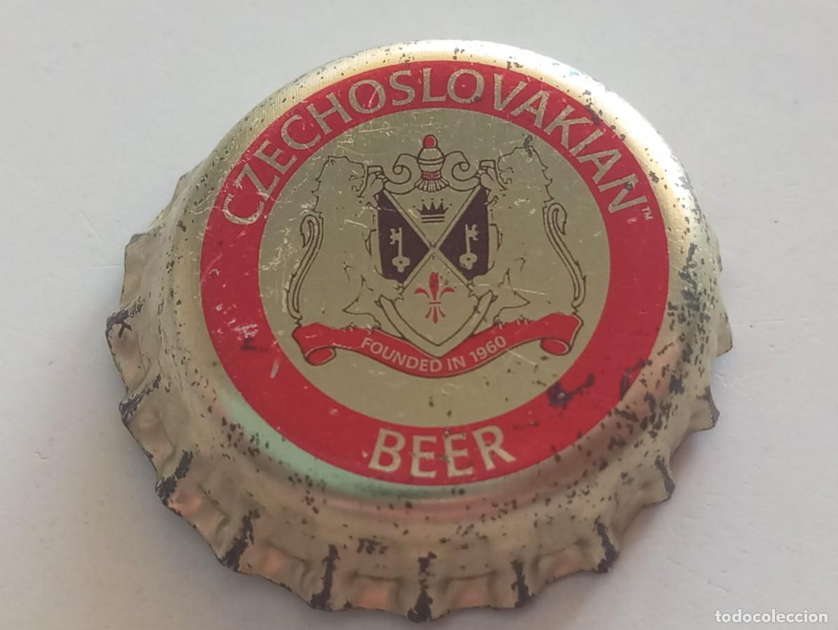 Coleccionismo de cervezas: Chapa tap&oacute;n corona de la cerveza checa CZECHOSLOVAKIAN BEER - FOUNDED IN 1960