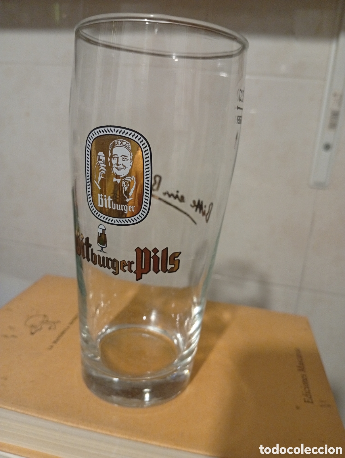 Coleccionismo de cervezas: Vaso cerveza Bitburger Pils - Foto 5