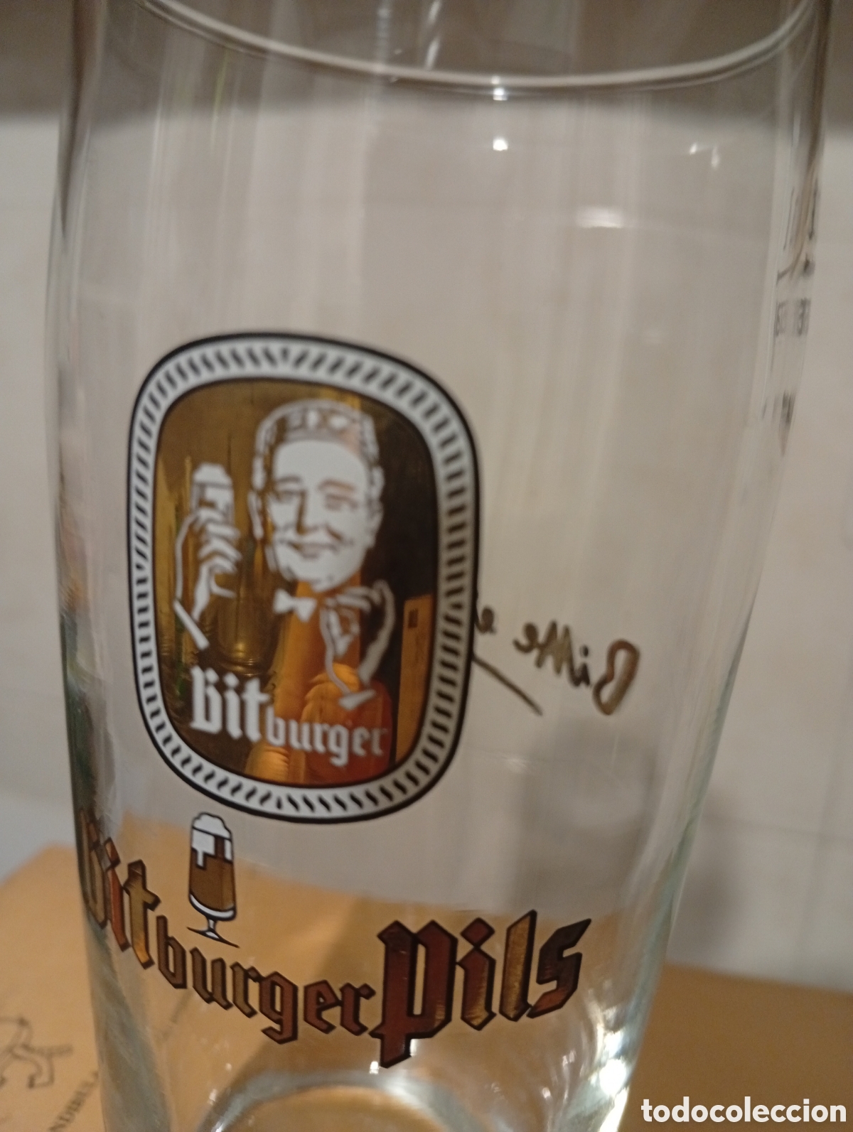 Coleccionismo de cervezas: Vaso cerveza Bitburger Pils - Foto 6