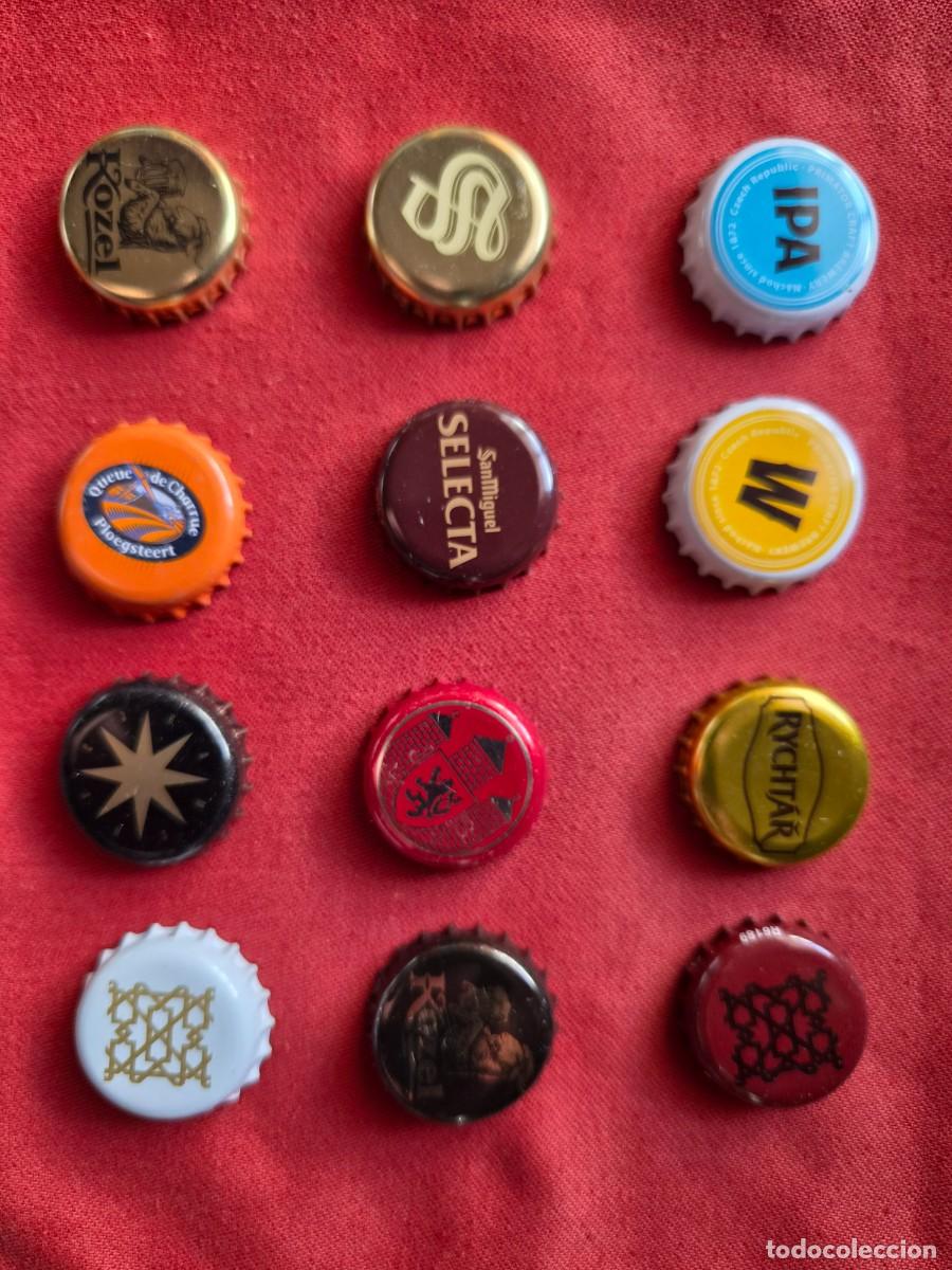 Coleccionismo de cervezas: LOTE 12 CHAPAS TAPON CORONA CERVEZA
