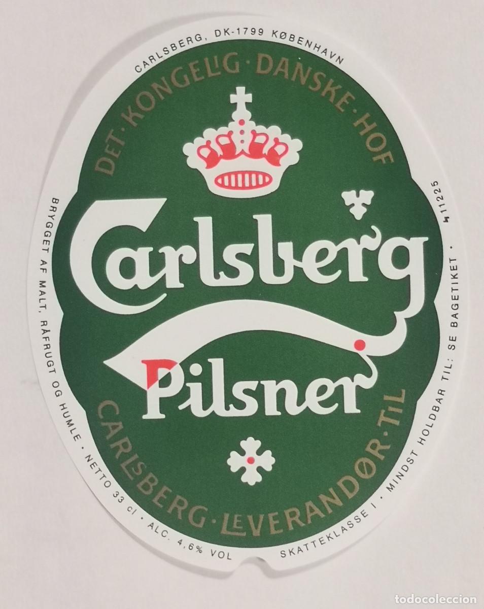 Coleccionismo de cervezas: ETIQUETA CERVEZA CARLSBERG PILSNER