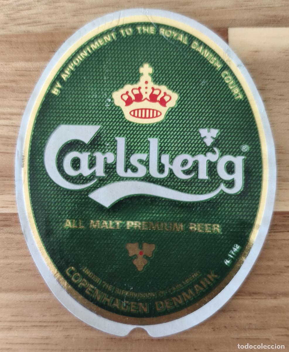 Coleccionismo de cervezas: ETIQUETA CERVEZA CARLSBERG PILSNER