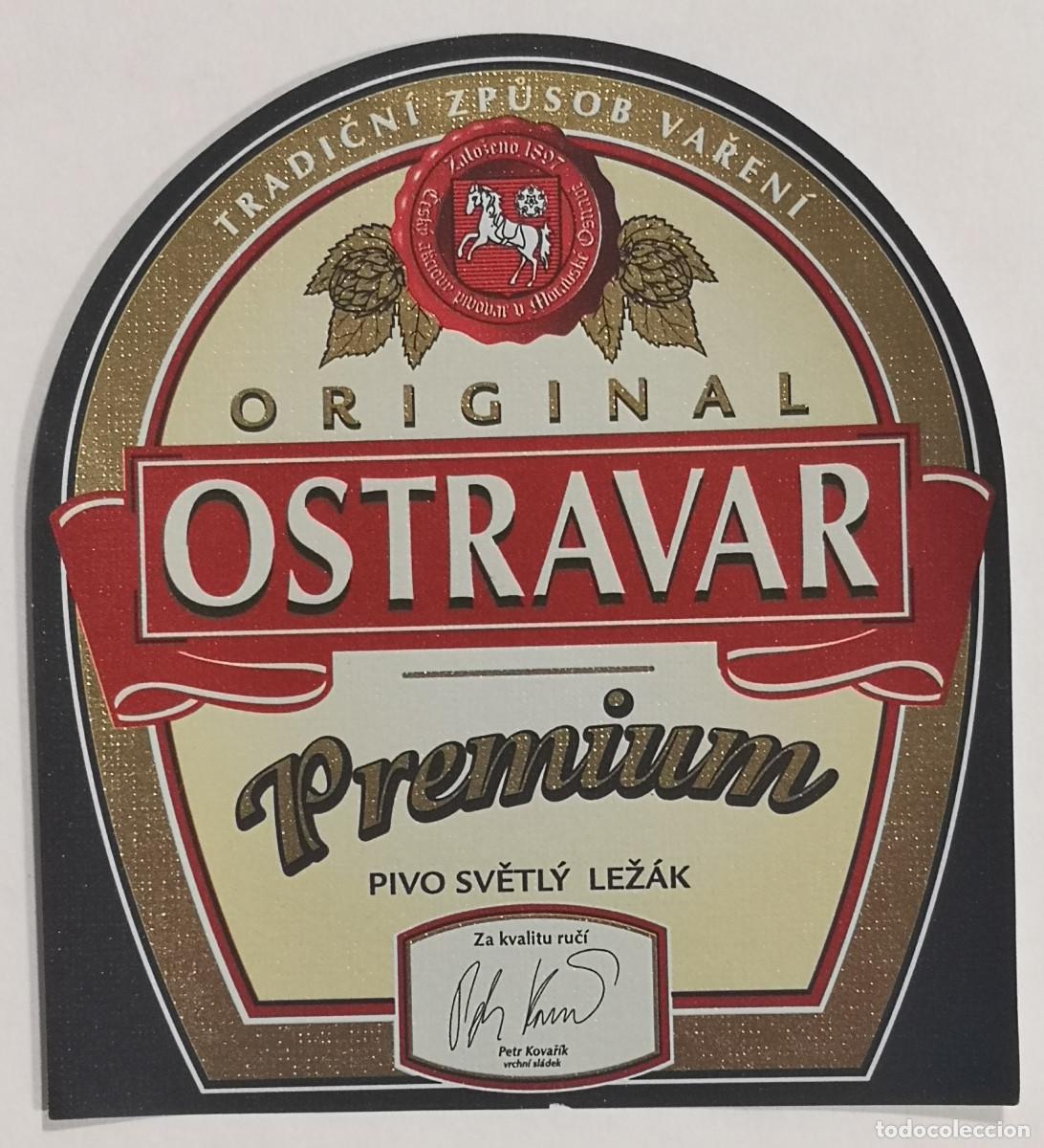 Coleccionismo de cervezas: ETIQUETA CERVEZA - OSTRAVAR PREMIUM - Republica Checa Ostrava