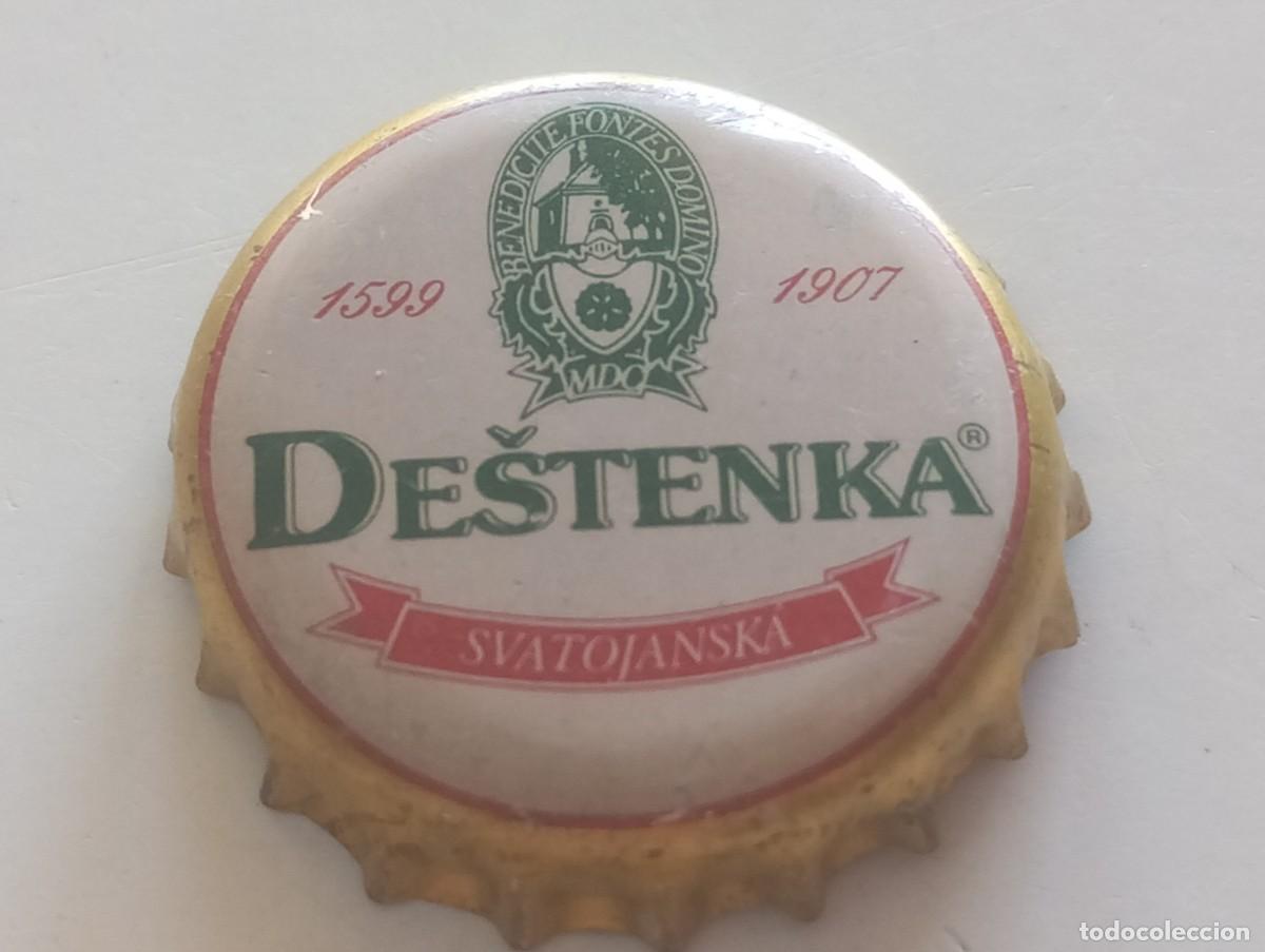 Coleccionismo de cervezas: Chapa tap&oacute;n corona de la cerveza checa DESTENKA SVATOJANSKA 1599-1907