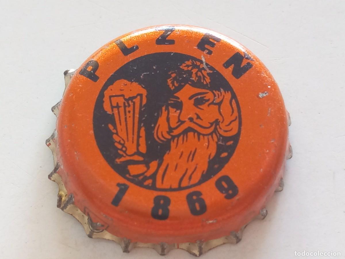 Coleccionismo de cervezas: Chapa tap&oacute;n corona de la cerveza checa GAMBRINUS PLZEN 1869