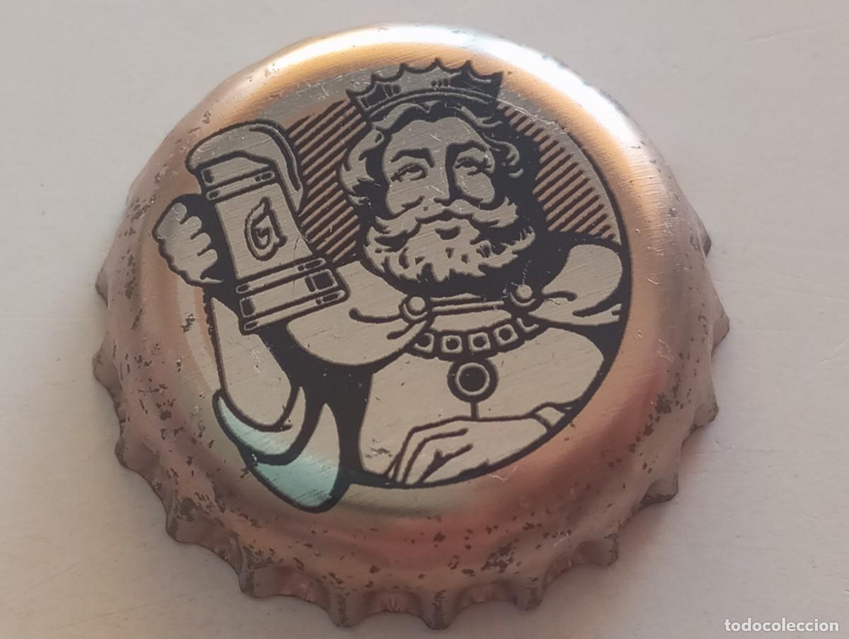 Coleccionismo de cervezas: Chapa tap&oacute;n corona de la cerveza checa GAMBRINUS