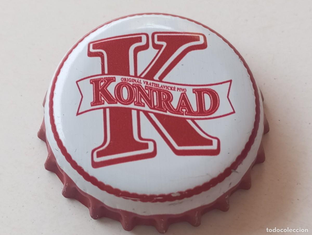 Coleccionismo de cervezas: Chapa tap&oacute;n corona de la cerveza checa KONRAD ORIGINAL VRATISLAVICKE PIVO