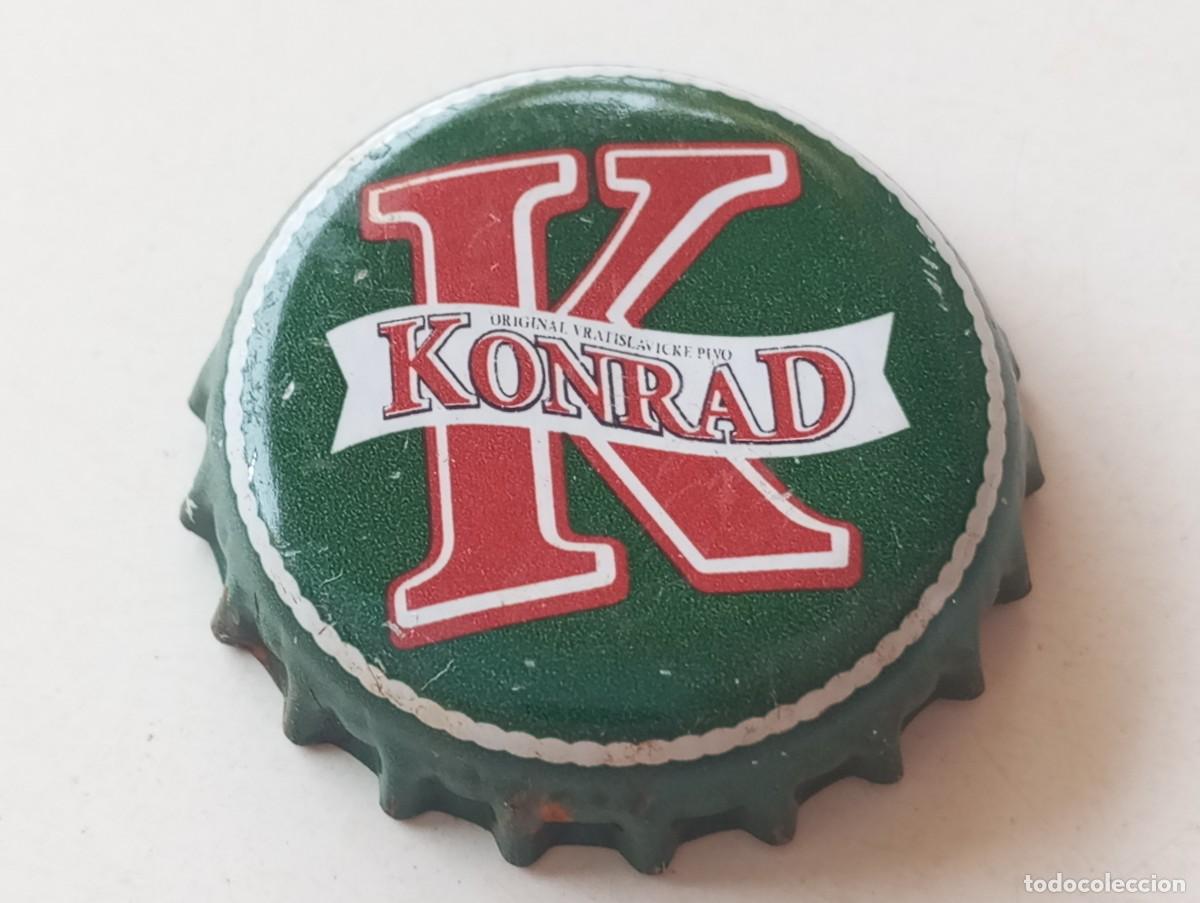 Coleccionismo de cervezas: Chapa tap&oacute;n corona de la cerveza checa KONRAD ORIGINAL VRATISLAVICKE PIVO