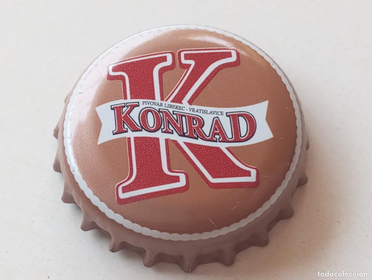 Coleccionismo de cervezas: Chapa tap&oacute;n corona de la cerveza checa KONRAD PIVOVAR LIBEREC - VRATISLAVICE