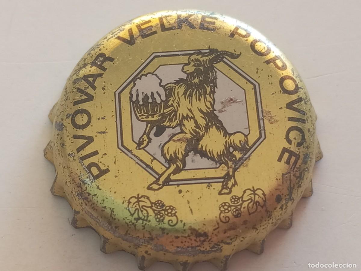 Coleccionismo de cervezas: Chapa tap&oacute;n corona de la cerveza checa PIVOVAR VELK&Eacute; POPOVICE