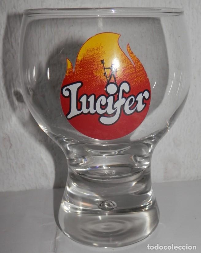 Coleccionismo de cervezas: VASO DE LA CERVEZA LUCIFER - Foto 1
