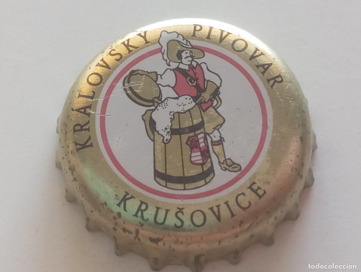 Collectionnisme de bi&egrave;res: Chapa tap&oacute;n corona de la cerveza checa KRALOVSK&Yacute; PIVOVAR - KRUSOVICE