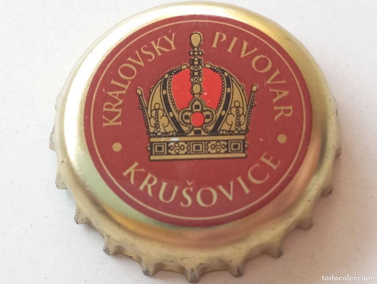 Coleccionismo de cervezas: Chapa tap&oacute;n corona de la cerveza checa KRALOVSK&Yacute; PIVOVAR - KRUSOVICE