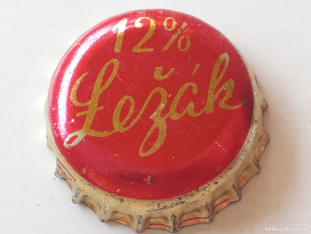 Coleccionismo de cervezas: Chapa tap&oacute;n corona de la cerveza checa LEZ&Aacute;K 12%