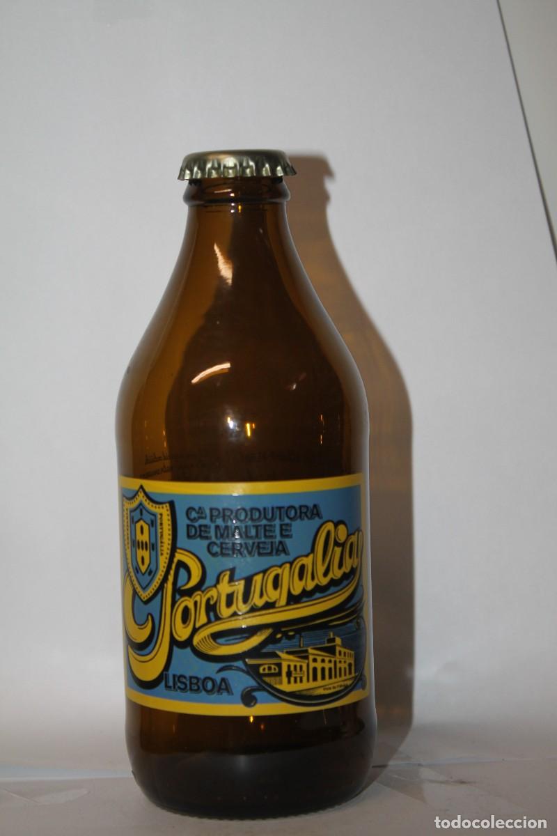 Coleccionismo de cervezas: BOTELLA CERVEZA PORTUGALIA, 30 cl. serigrafiada