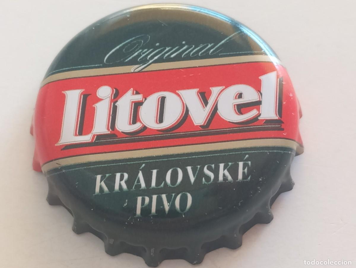 Coleccionismo de cervezas: Chapa tap&oacute;n corona de la cerveza checa LITOVEL KRALOVSK&Eacute; PIVO ORIGINAL
