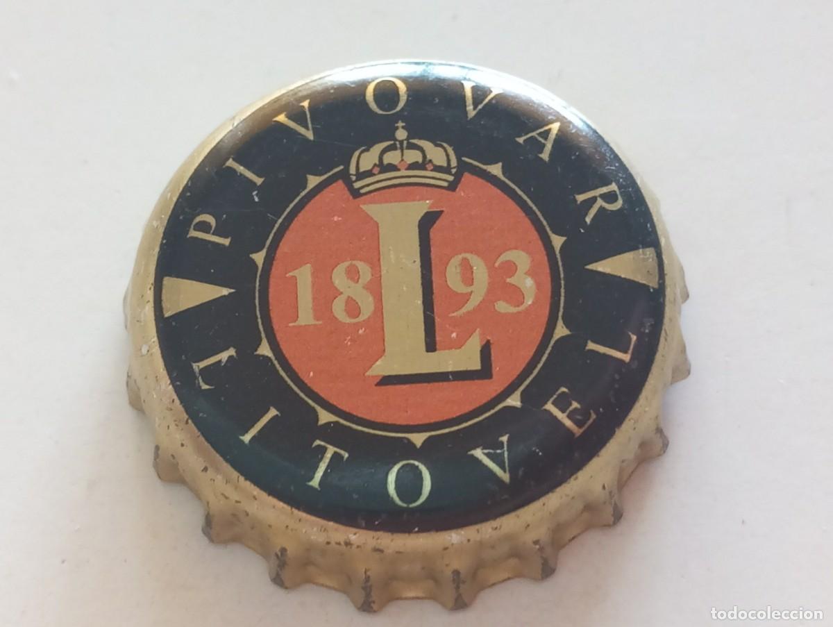 Coleccionismo de cervezas: Chapa tap&oacute;n corona de la cerveza checa PIVOVAR LITOVEL 1893
