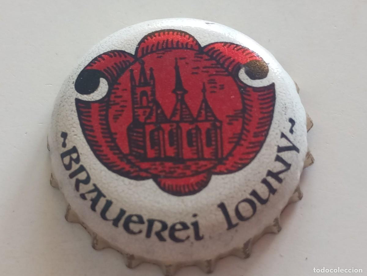Coleccionismo de cervezas: Chapa tap&oacute;n corona de la cerveza checa BRAUEREI LOUNY