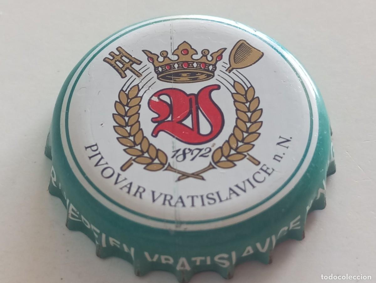 Coleccionismo de cervezas: Chapa tap&oacute;n corona de la cerveza checa PIVOVAR VRATISLAVICE N.N. 1872