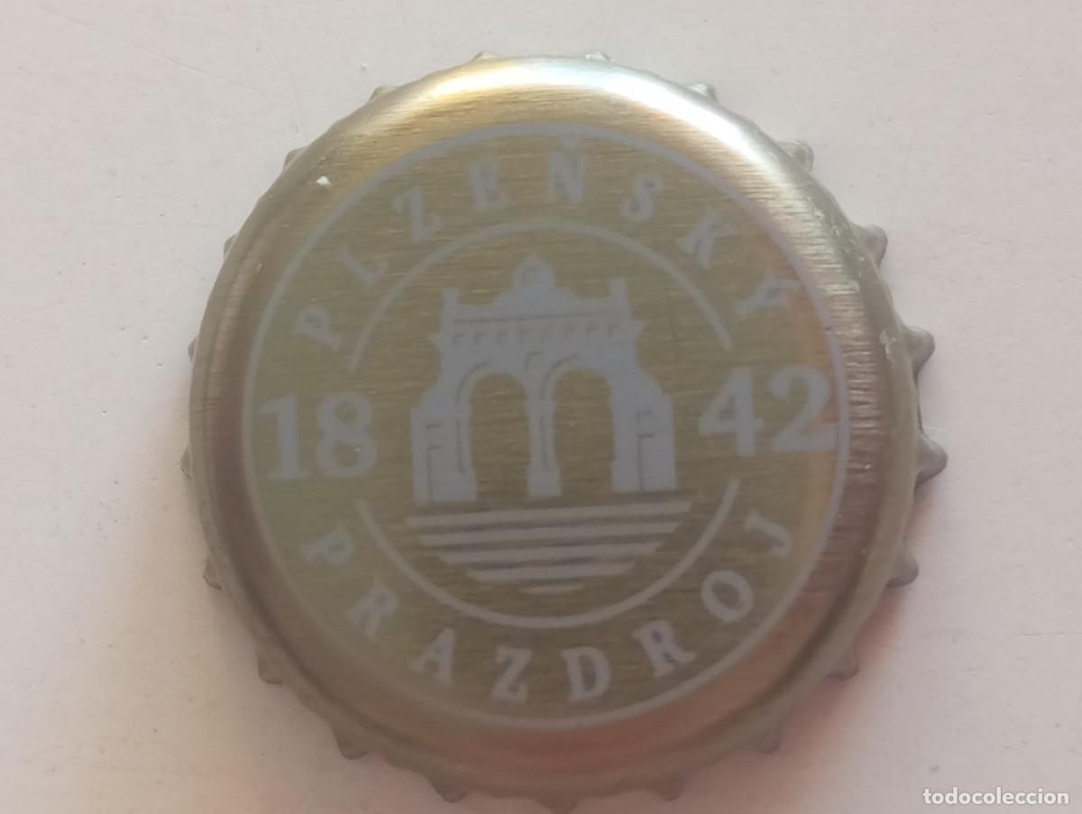 Coleccionismo de cervezas: Chapa tap&oacute;n corona de la cerveza checa PLZENSK&Yacute; PRAZDROJ 1842