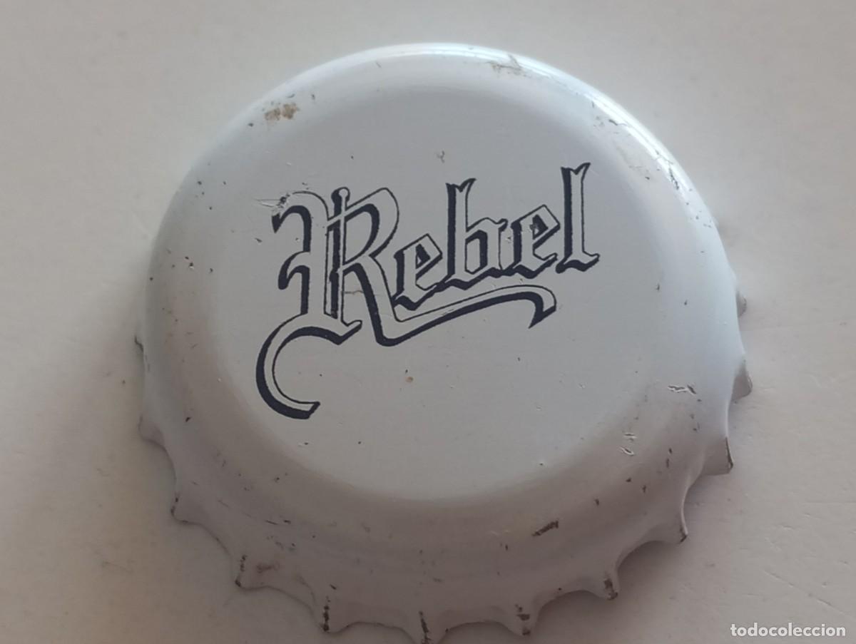 Coleccionismo de cervezas: Chapa tap&oacute;n corona de la cerveza checa REBEL