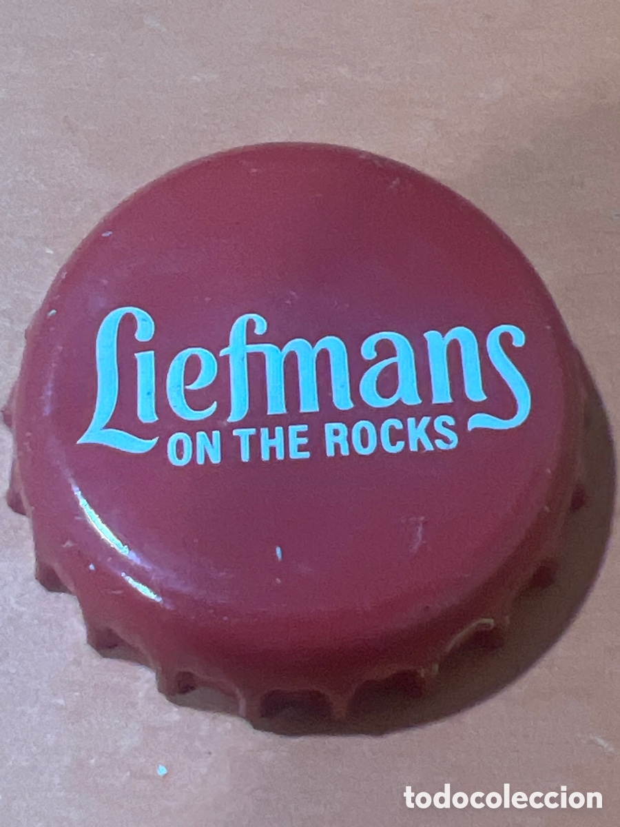 Coleccionismo de cervezas: T4/X93/G3. Chapa tap&oacute;n corona de la cerveza belga LIEFMANS ON THE ROCKS