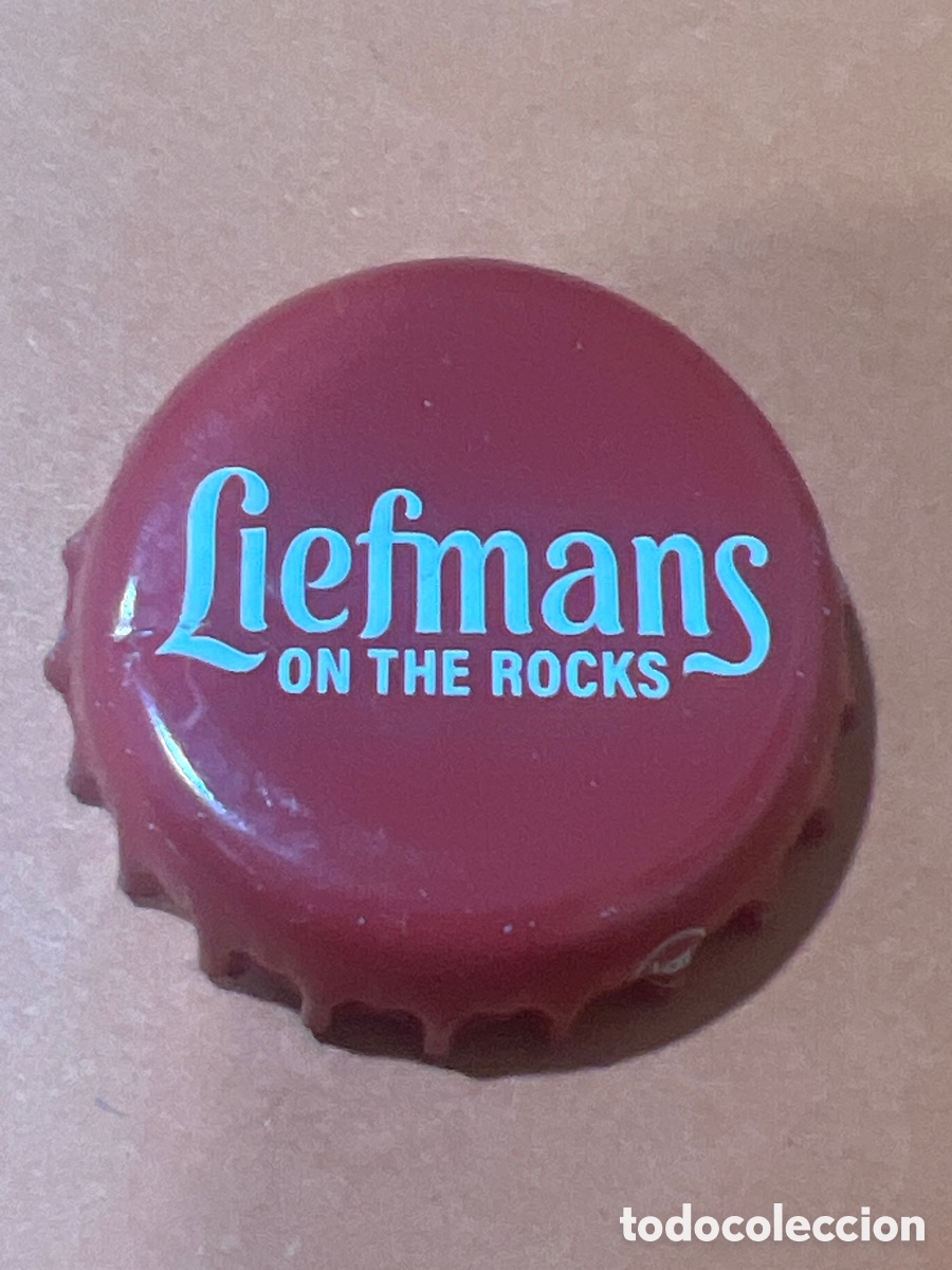 Coleccionismo de cervezas: T4/X93/G4. Chapa tap&oacute;n corona de la cerveza belga LIEFMANS ON THE ROCKS