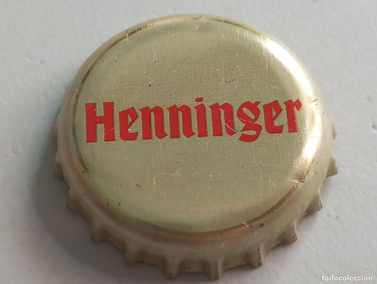 Coleccionismo de cervezas: Chapa tap&oacute;n corona de la cerveza alemana HENNINGER