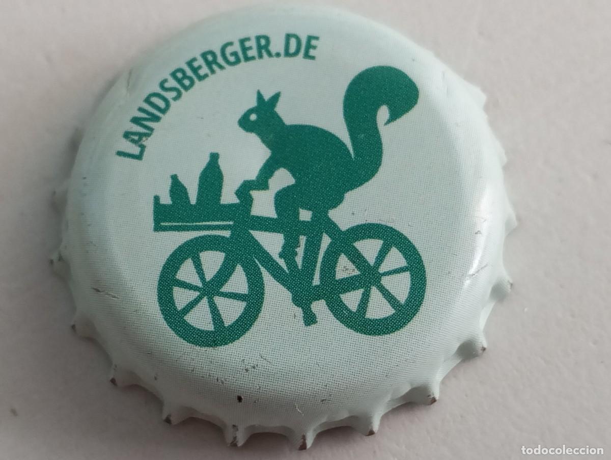 Coleccionismo de cervezas: Chapa tap&oacute;n corona de la cerveza alemana LANDSBERGER
